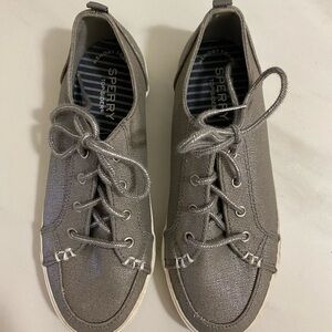 Sperry Lounge LTT metallic canvas sneakers